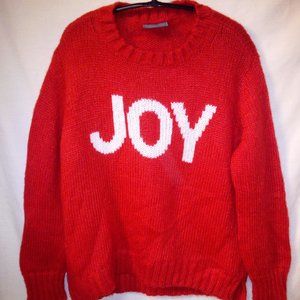 Wooden Ships red “Joy” sweater size XS